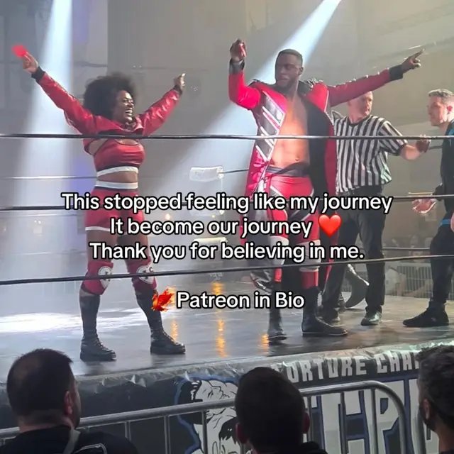 This stopped feeling like my journey. It became our journey. ❤️ Thank you for believing in me. 🐦‍🔥 Patreon in bio #IvessaSolayne #ProWrestling #WrestlingJourney #BelieveInYourself #PhoenixRising 