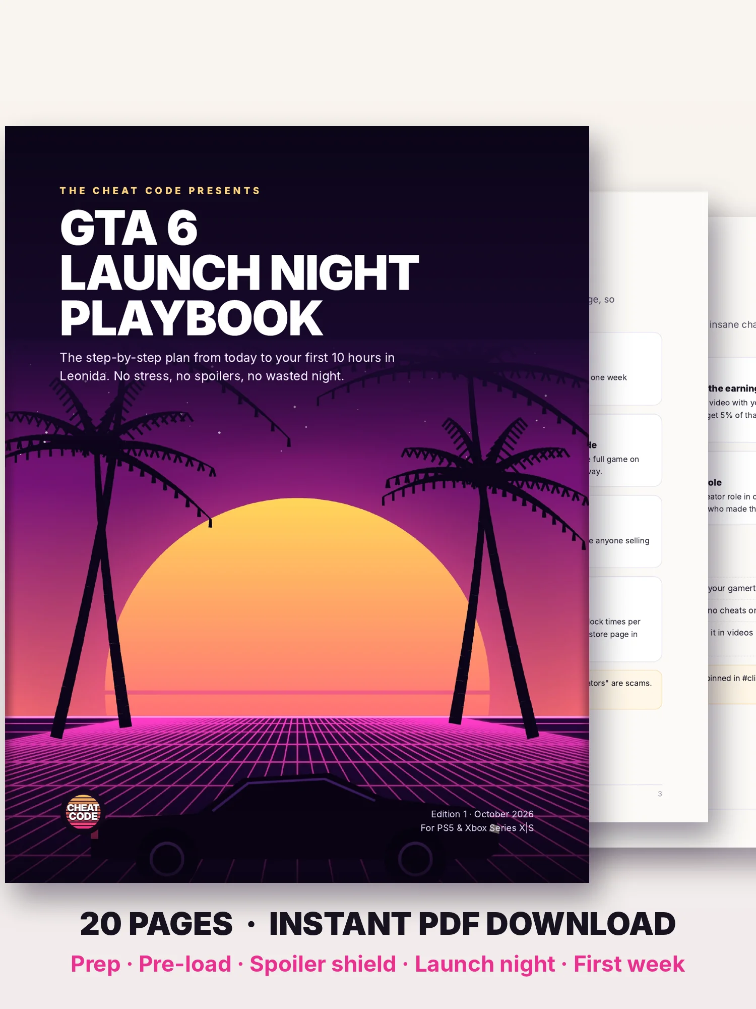 GTA 6 Launch Night Playbook (PDF) product image (1)