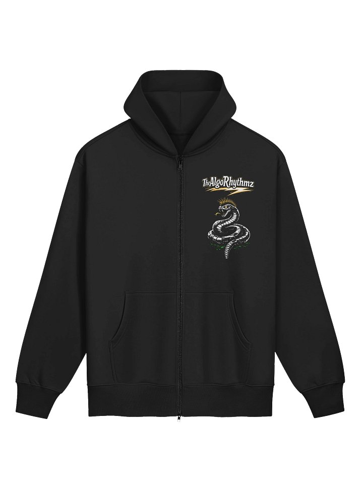 The AlgoRhythmz Rattlesnake Zip Hoodie (Yellow/Green) product image (1)