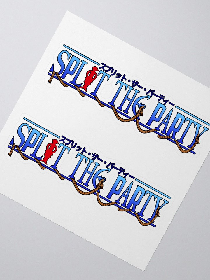 Splitty D. Party (2 Pack) - Kiss Cut Parody Logo product image (2)