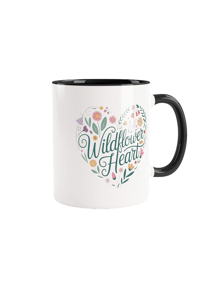 Wildflower Heart Coffee Mug- with Color Inside product image (1)