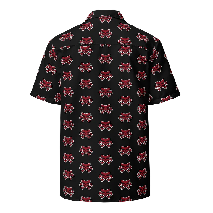 Red Kat Skull Designer Hawaiian Shirt product image (2)