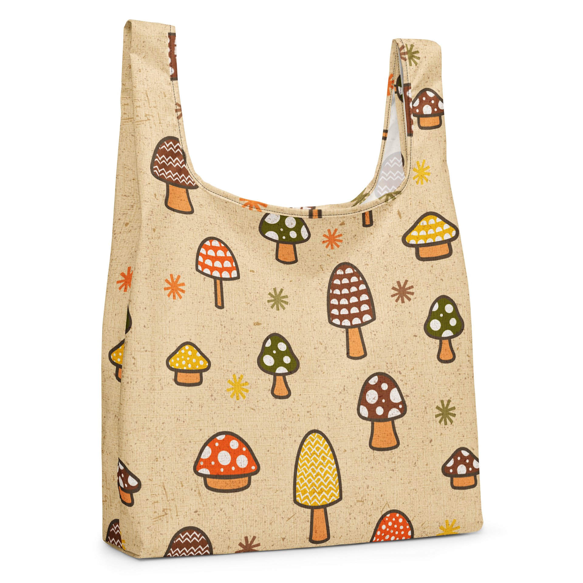 1970s Retro Mushrooms Shopping Bag product image (4)