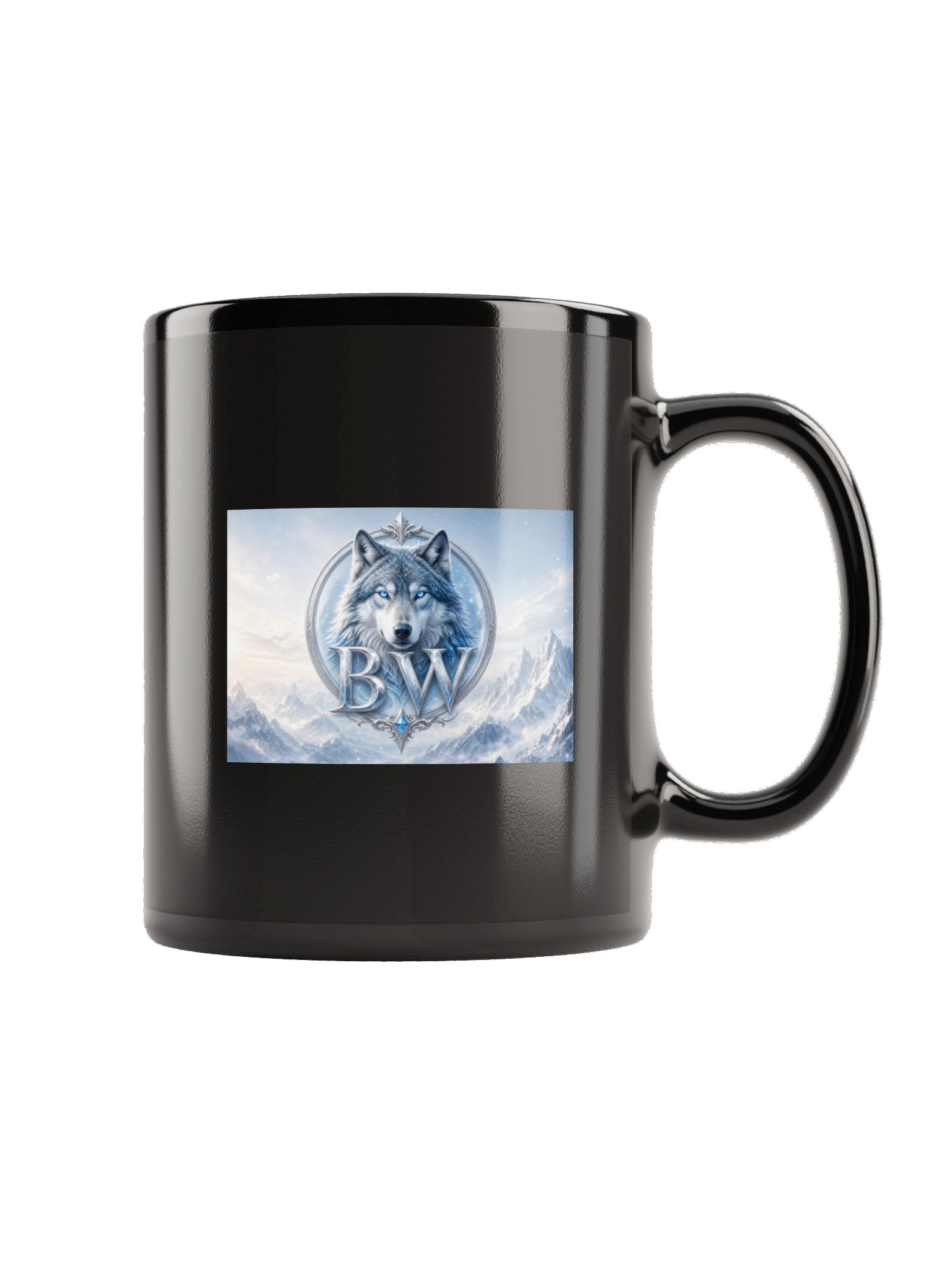Blood Wolf Gaming Black Glossy Mug product image (5)