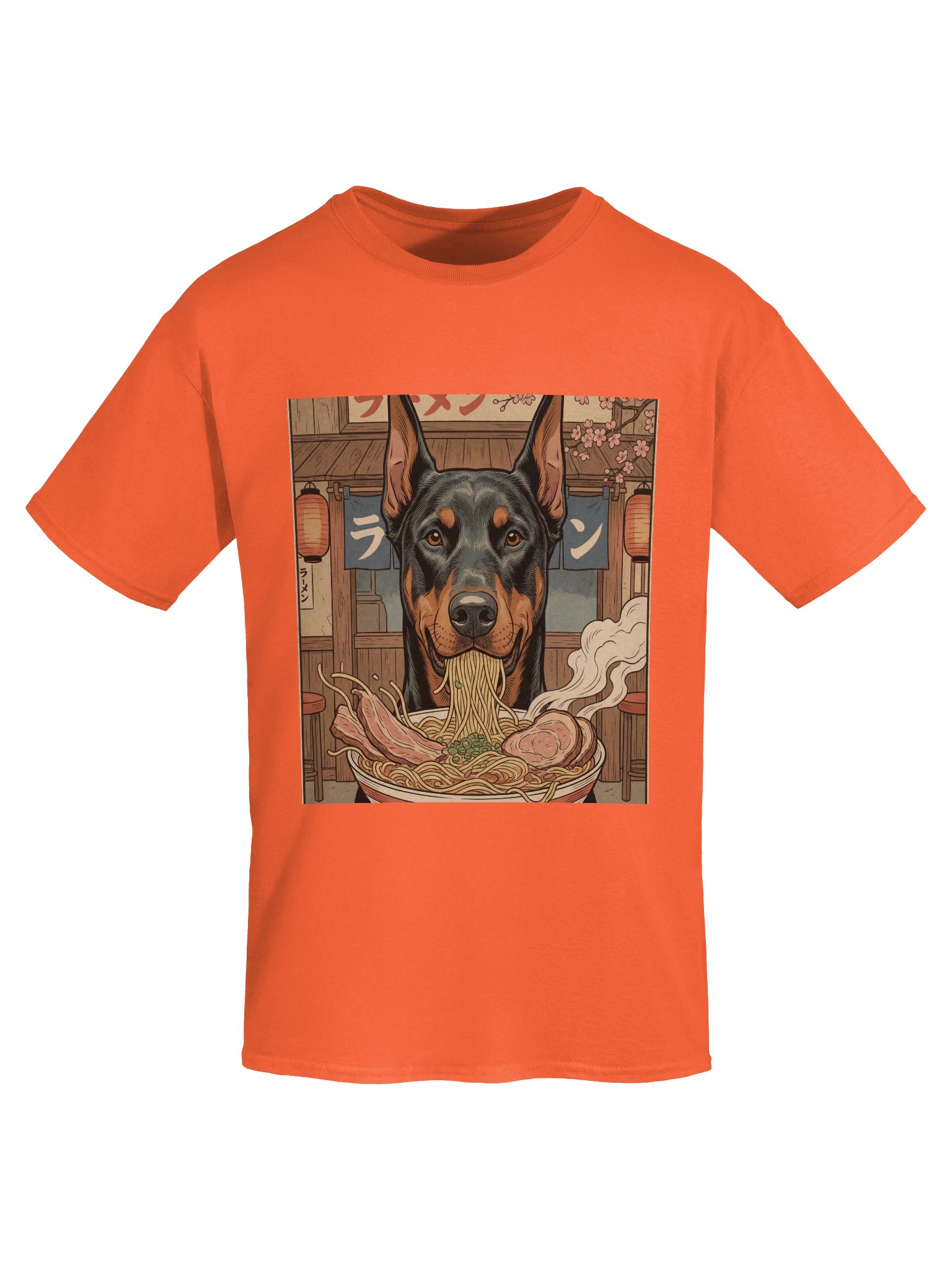 El Dorado Atelier Retro T-Shirt - Ramen Loving Doberman product image (4)