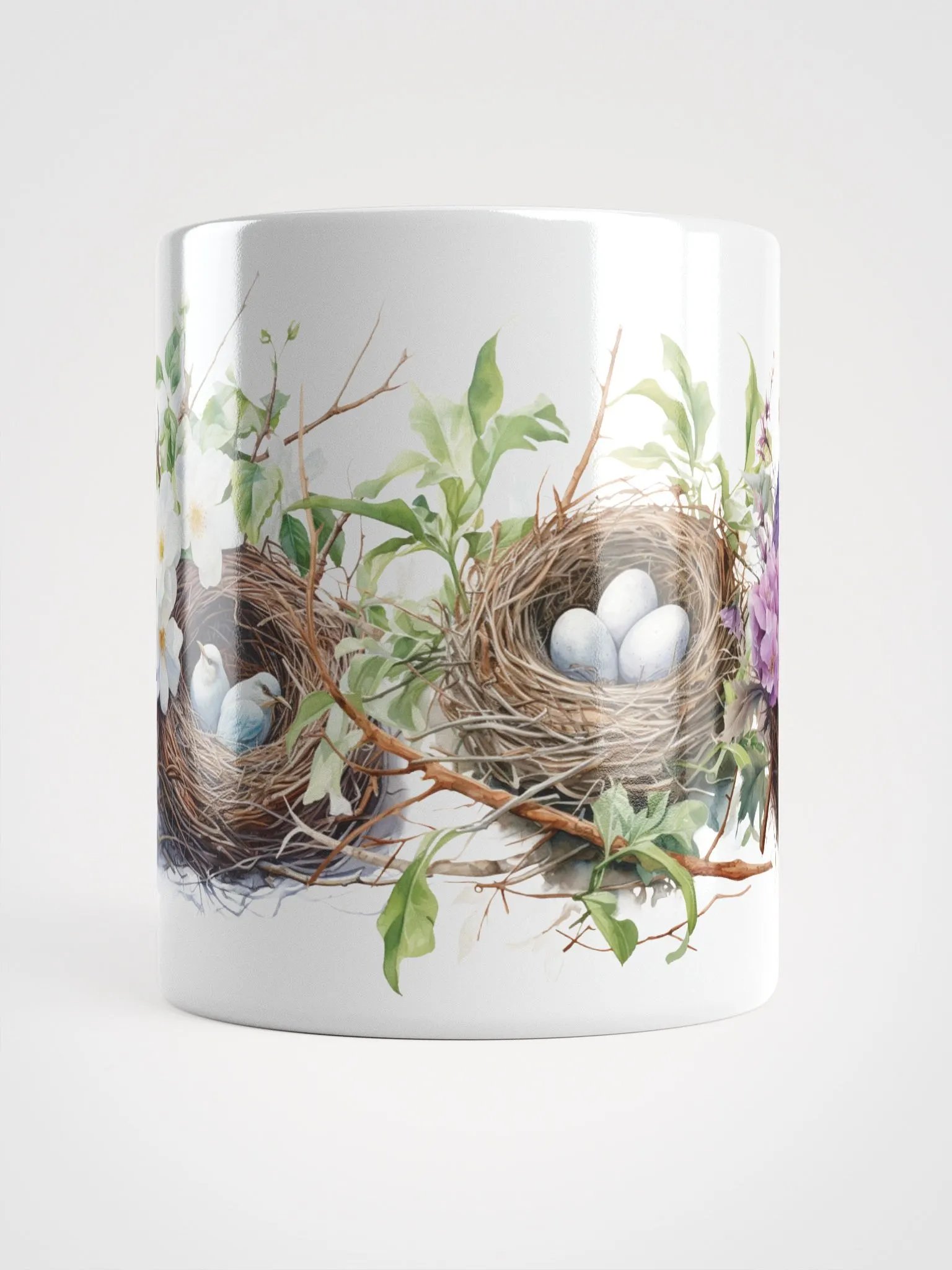 Nesting Birds Glossy Mug product image (5)
