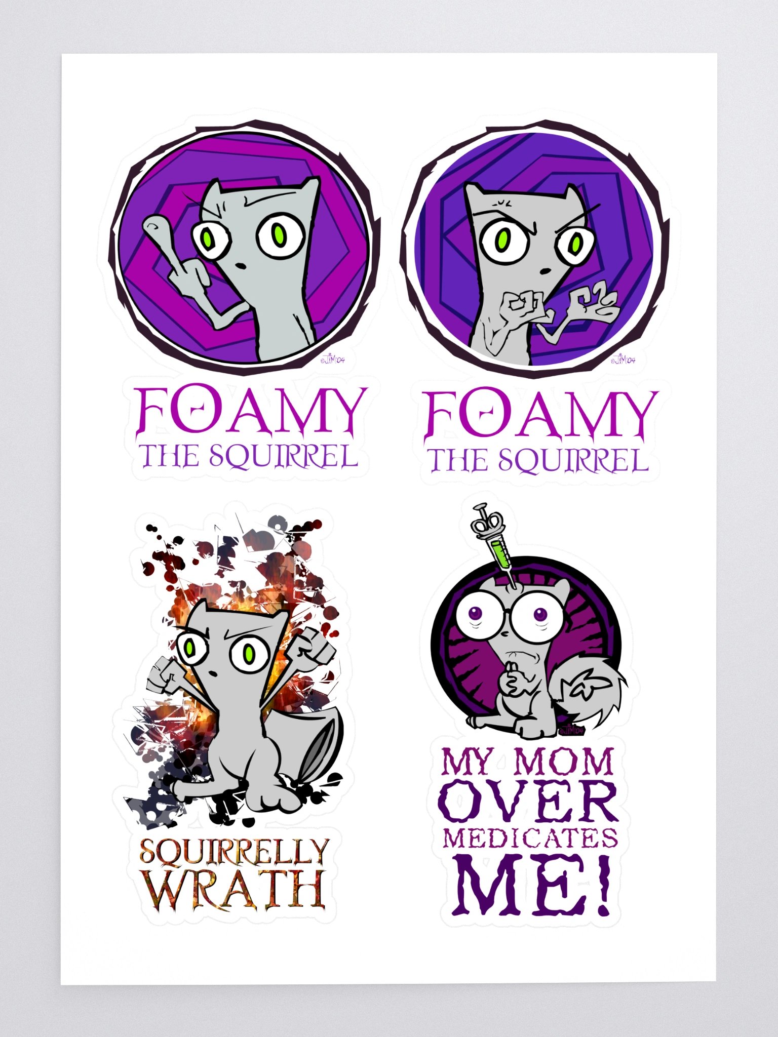 Foamy The Squirrel Sticker Sheet! #9 product image (3)