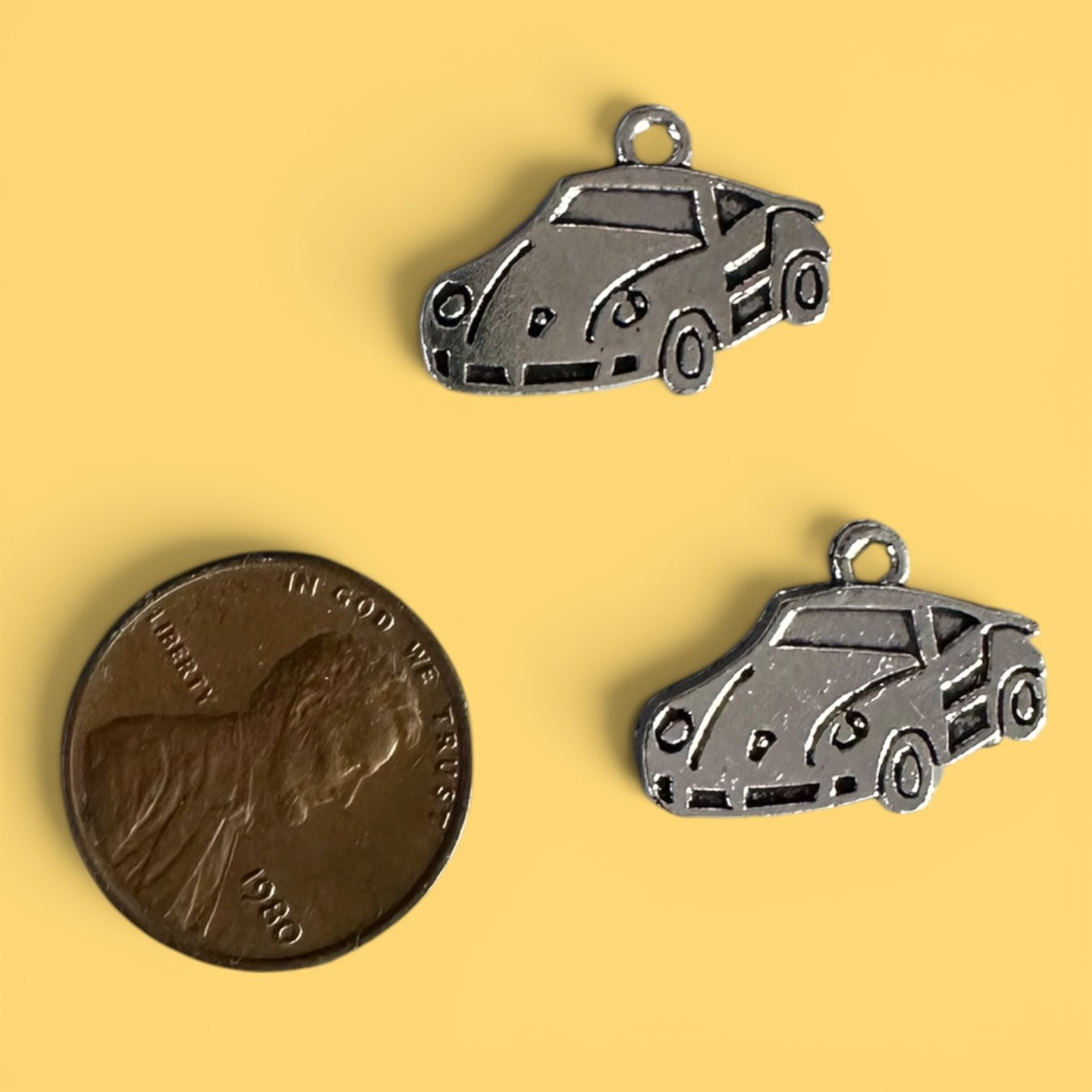 Fast Car Hotrod Silver Whinny Winners Braid and Bridle Charms for Horses | Little Shop of Ponies product image (2)