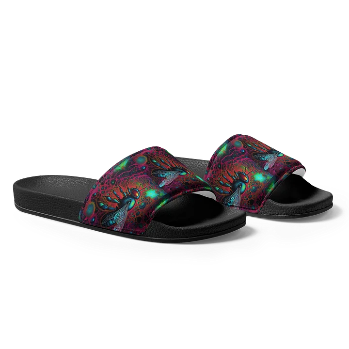 House of Rahly-Psychedelic Bee Men's Slides product image (2)