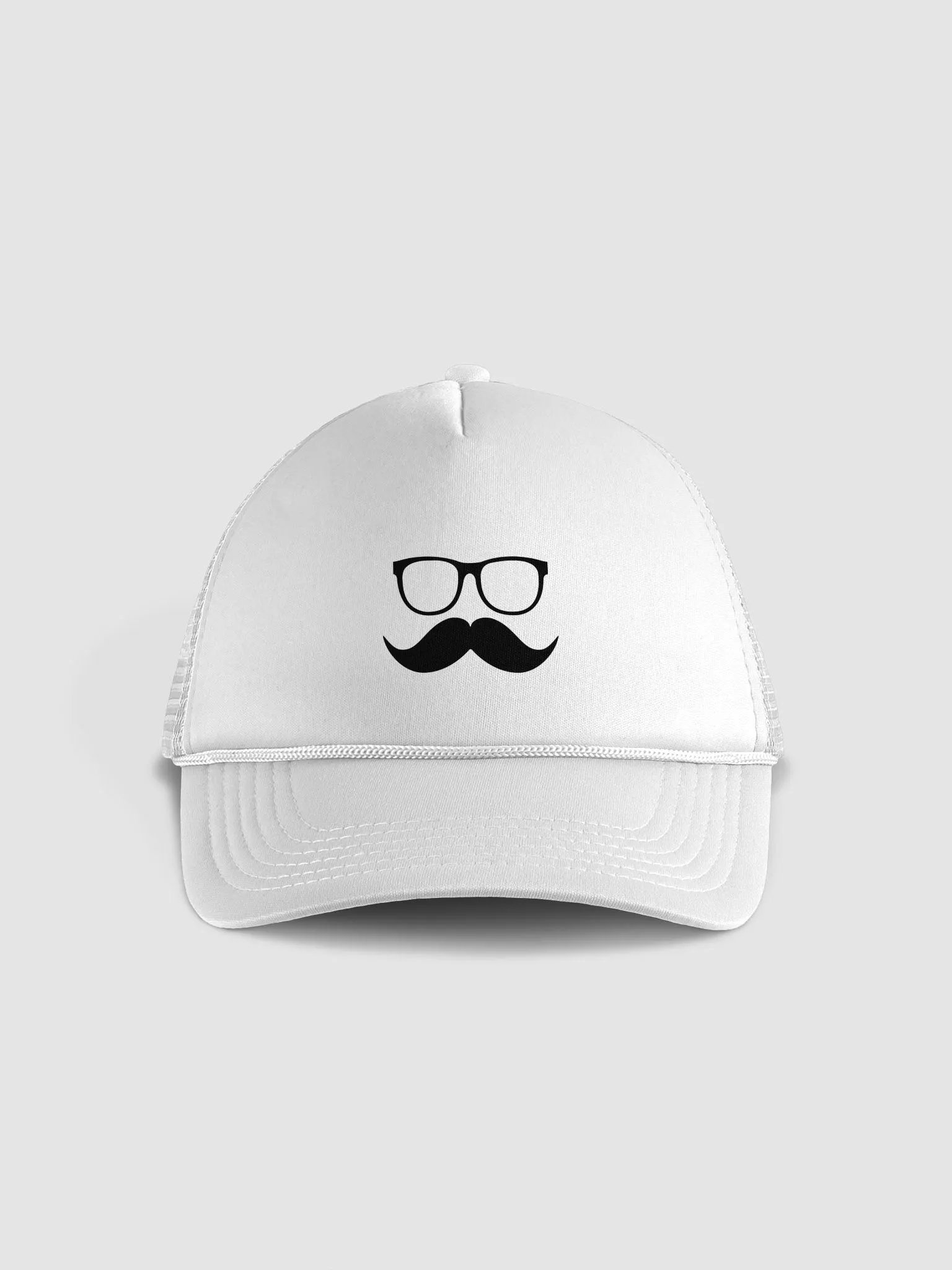 Black Moofstache Truckers hat product image (17)