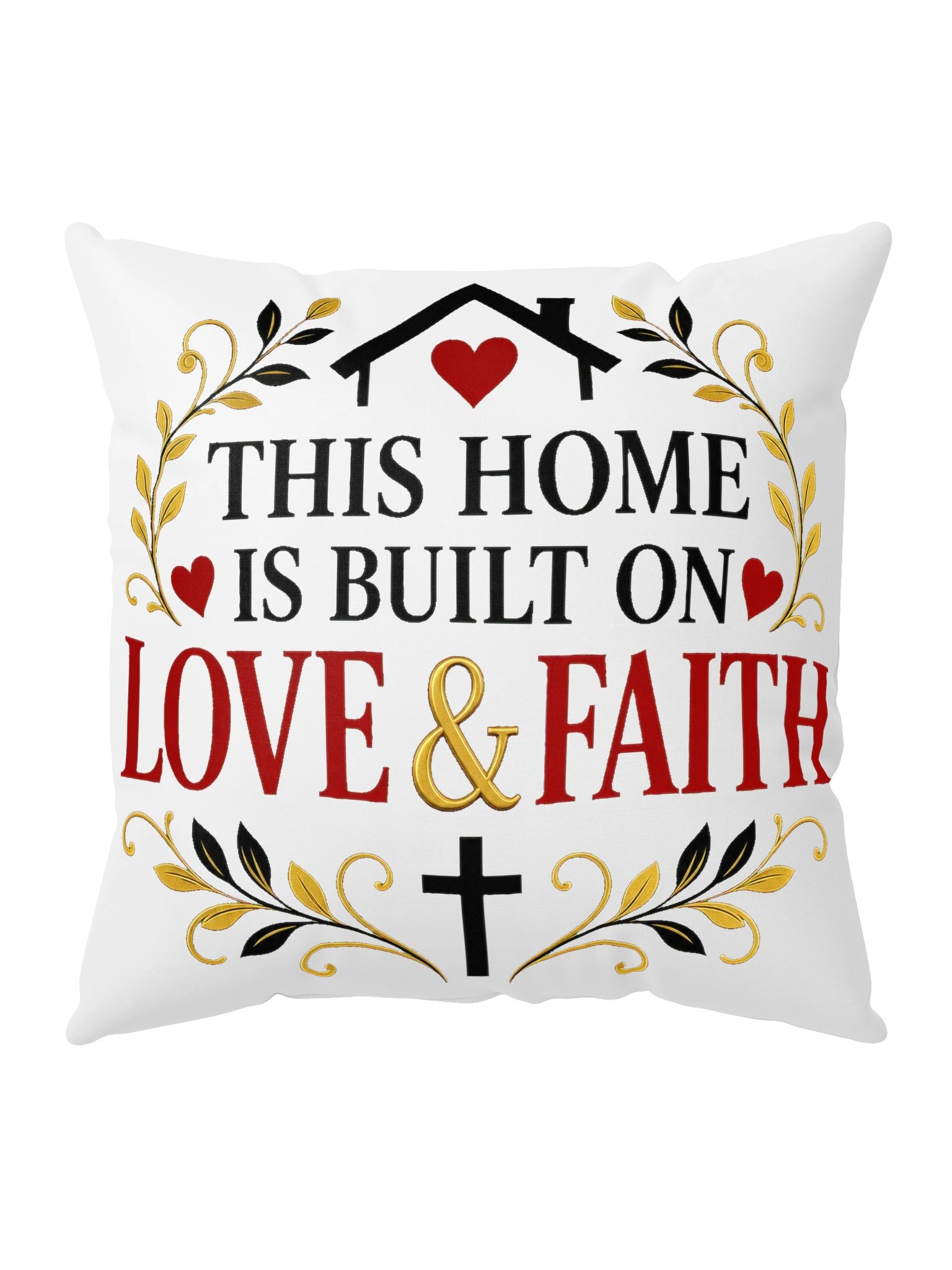 Chantal Hakiza This Home Is Built on Love & Faith Pillow product image (5)