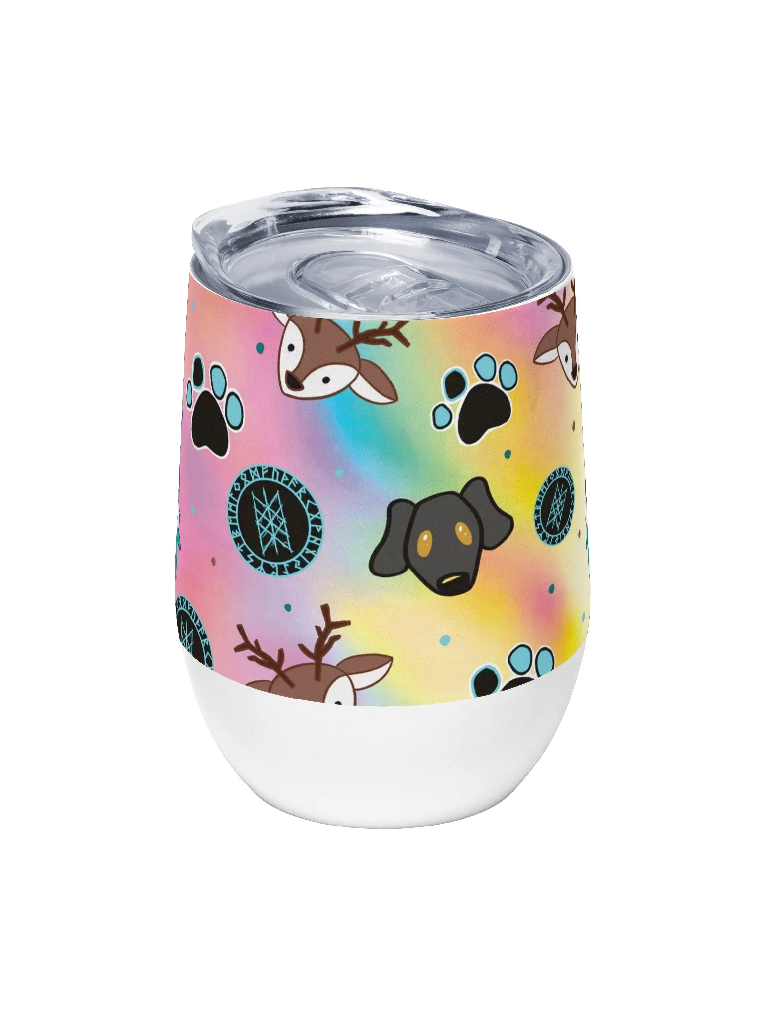 PRIDE Web of Wyrd Rainbow Wine Tumbler product image (5)