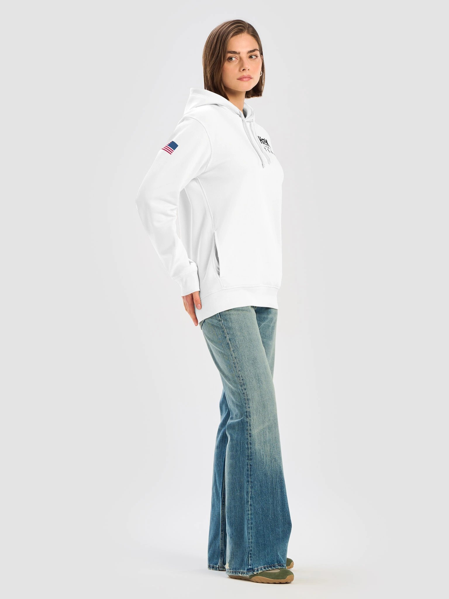 H2K Team | Unisex Organic Side Pocket Hoodie - White product image (8)