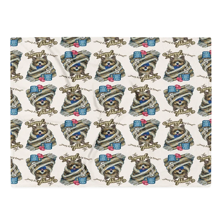The Snuggle Is Real Cozy True Crime Throw Blanket product image (2)