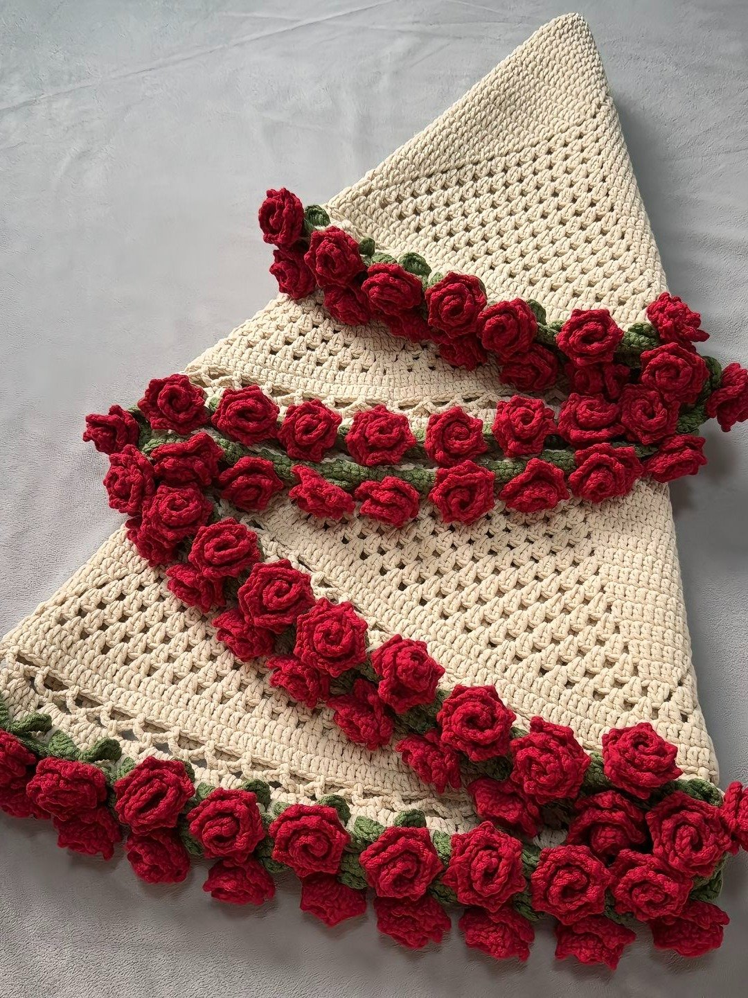 Crochet Rose Flower Blanket Pattern PDF 🌹 product image (1)