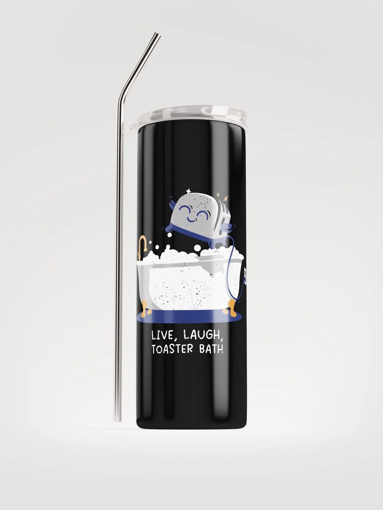 Live, Laugh, Toaster Bath Tumbler product image (1)