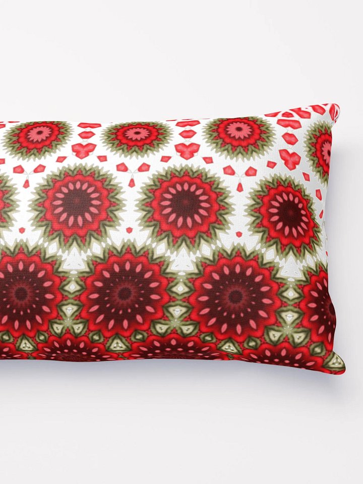 Red Green & White Daisy Pillow product image (2)