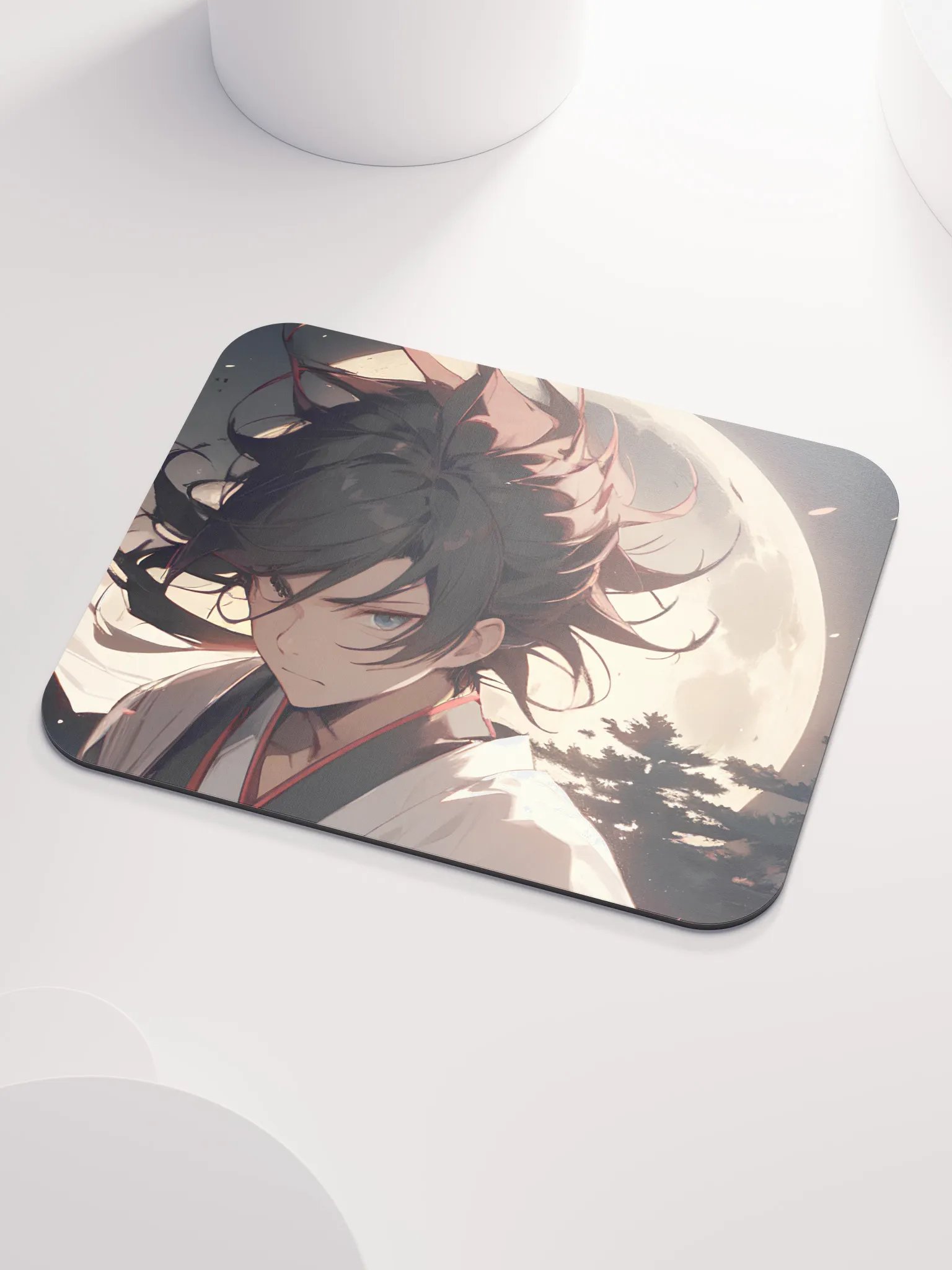 Anime Moonlit Samurai Mouse Pad product image (3)