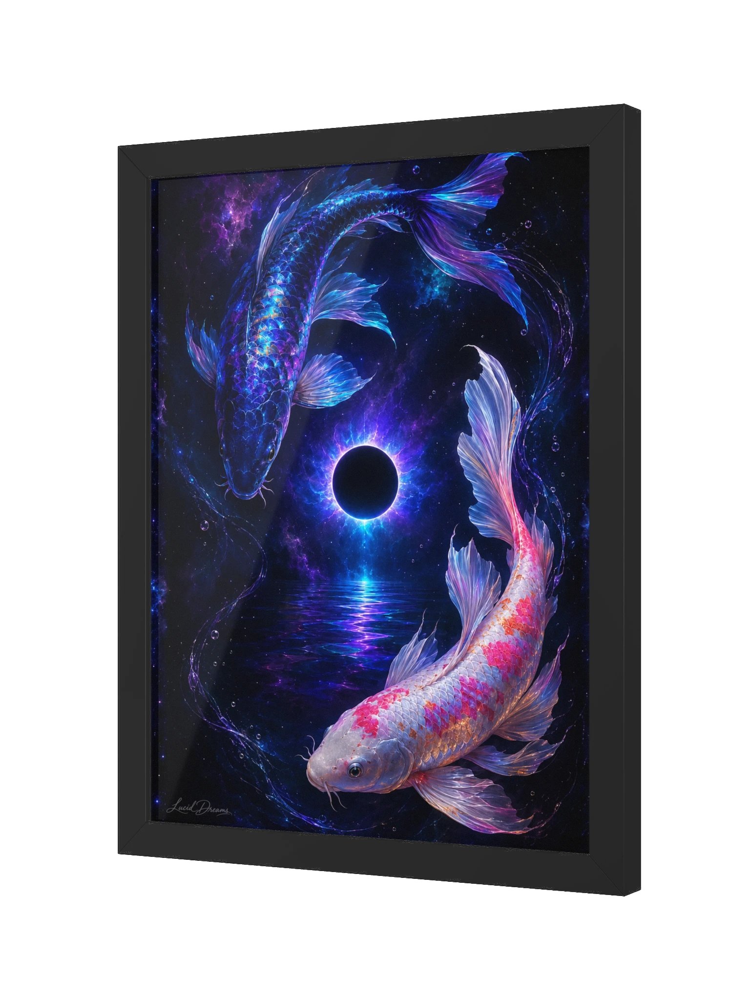 Celestial Koi Framed Art Print — Between Shadow and Starlight product image (6)