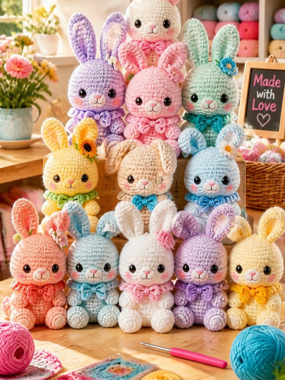Huge 200 Bunny Amigurumi Crochet Patterns Bulk PDF | Beginner to Advanced Pack product image (4)