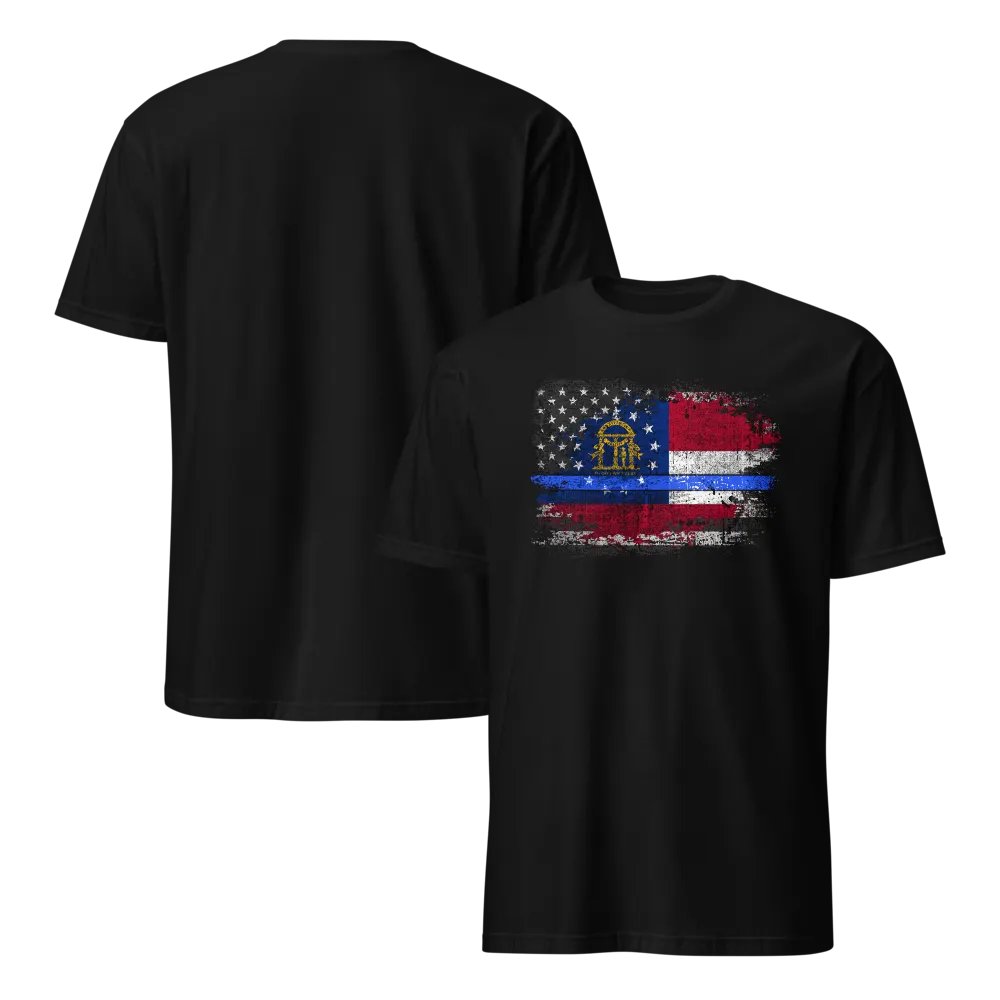 Georgia Thin Blue Line Flag product image (6)