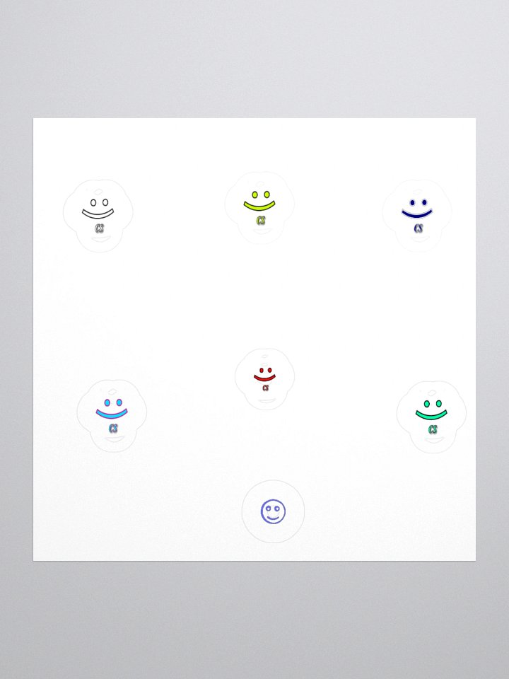 Smiley CS Stickers 7PK product image (1)