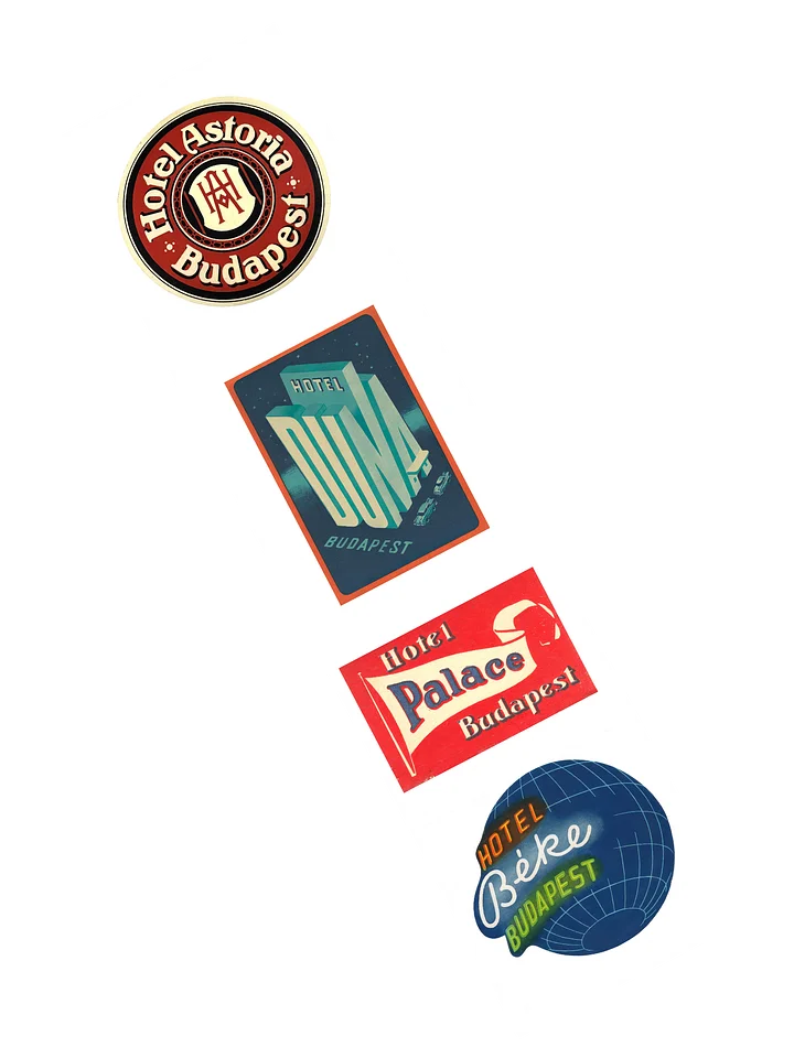 Budapest Hotel Stickers-Set 2 product image (2)