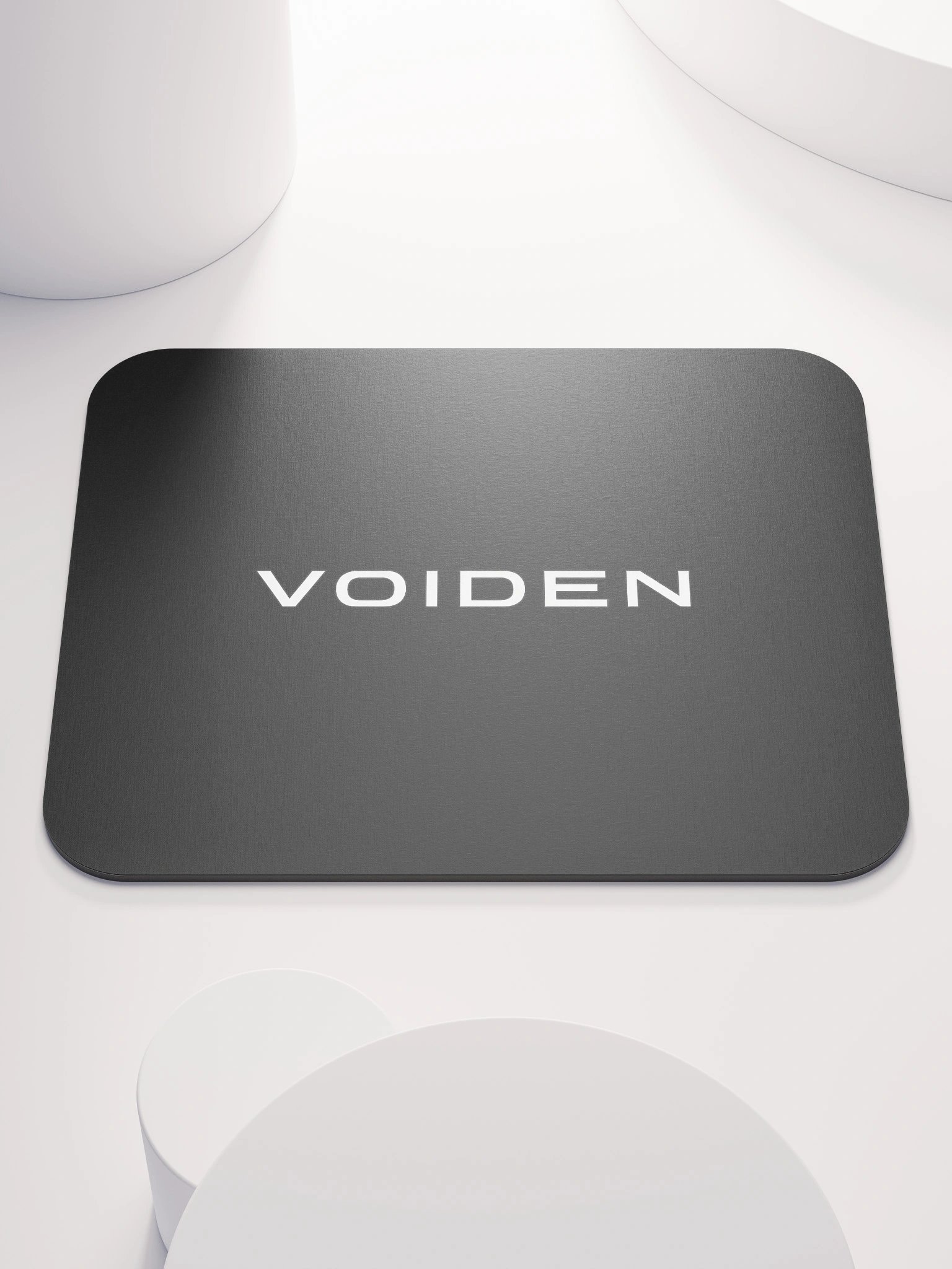 VOIDEN // Classic Mouse Pad – Center Logo (Black) product image (1)