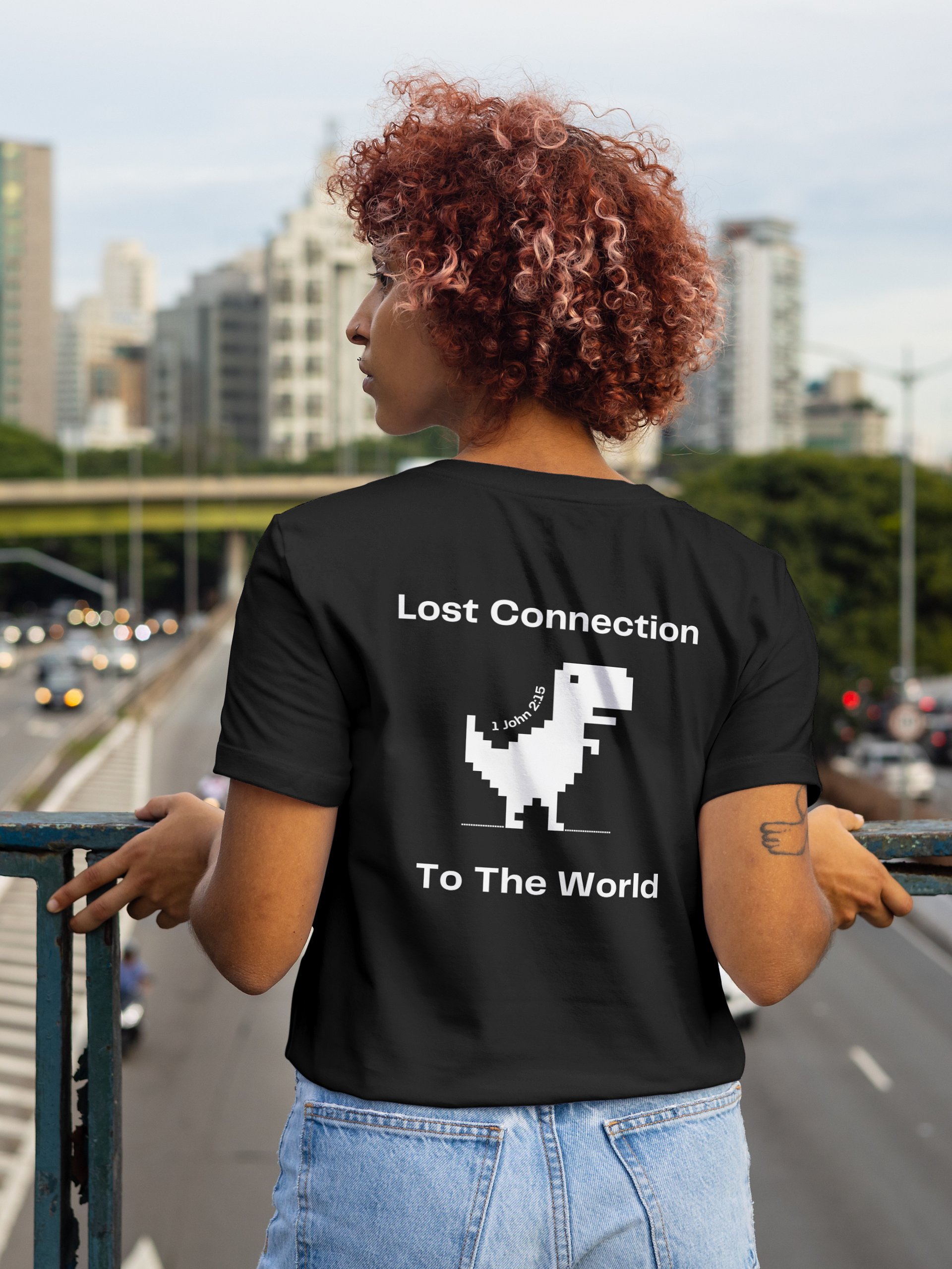 Lost Connection to the World (1 John 2:15) T-shirt product image (1)
