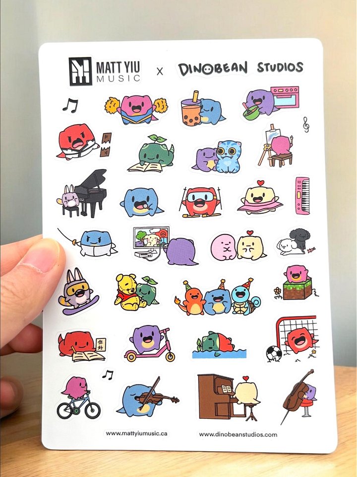 Matt Yiu Music Sticker Sheet product image (1)