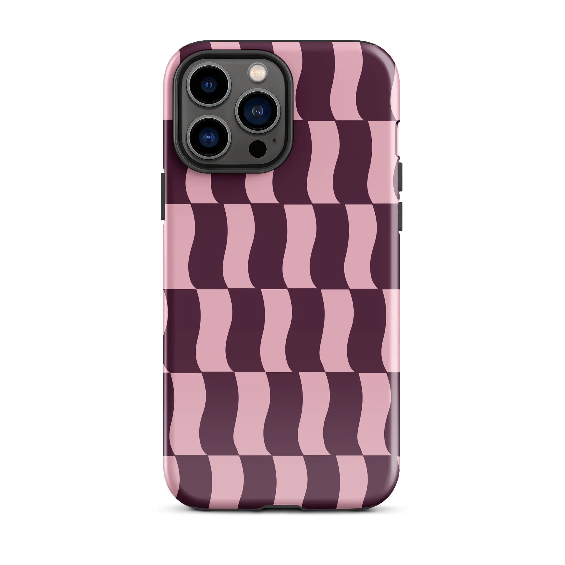 Wildberry Wavy Blocks iPhone Case product image (1)