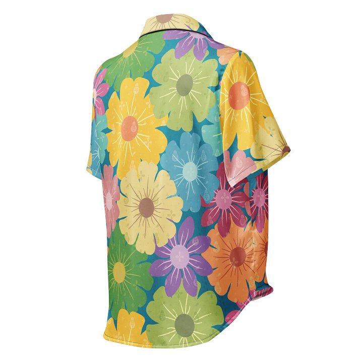 Vibrant Daisy Floral Prints Pajama Top product image (2)
