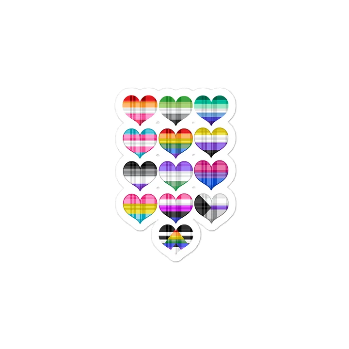 All the Hearts Vinyl Sticker product image (2)