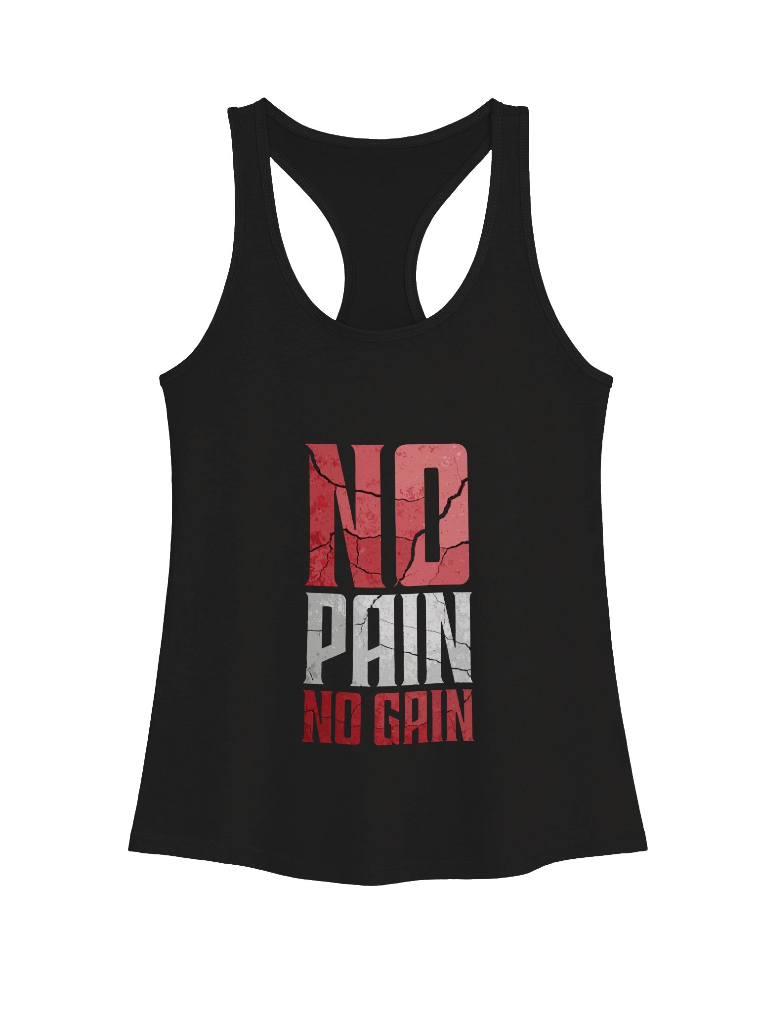 No Pain No Gain Women's Racerback Tank Top – Gym Workout Tank product image (1)