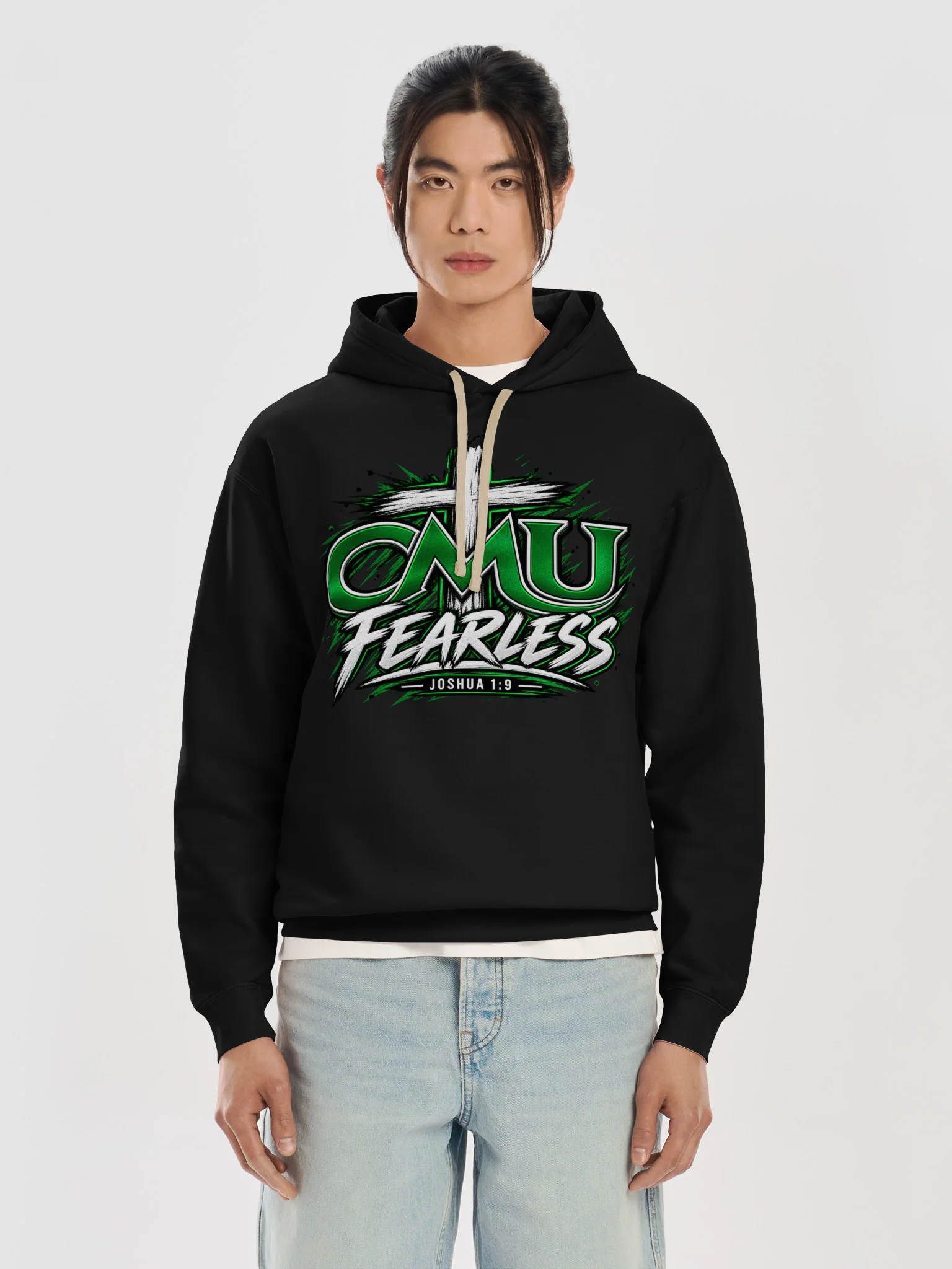 CMU Fearless Christian Cross Hoodie product image (23)