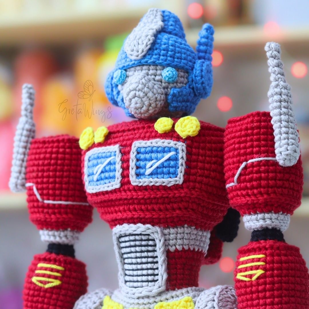 Patrón Amigurumi Optimus Prime | Transformador Crochet PDF - GretaWings (Descarga Digital) product image (3)