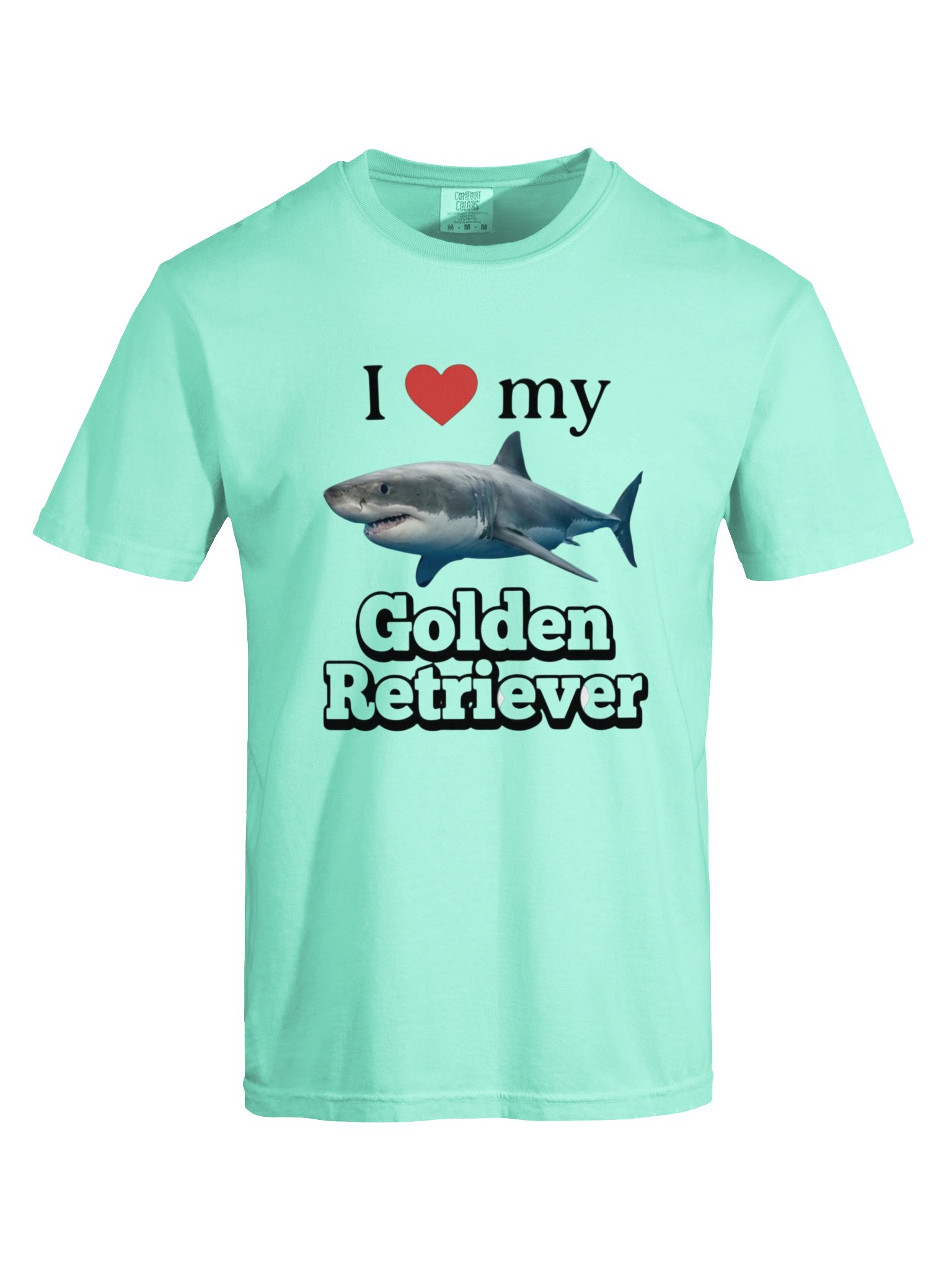 I ❤️ My Golden Retriever Shark — Funny Ocean Lover T-Shirt product image (14)