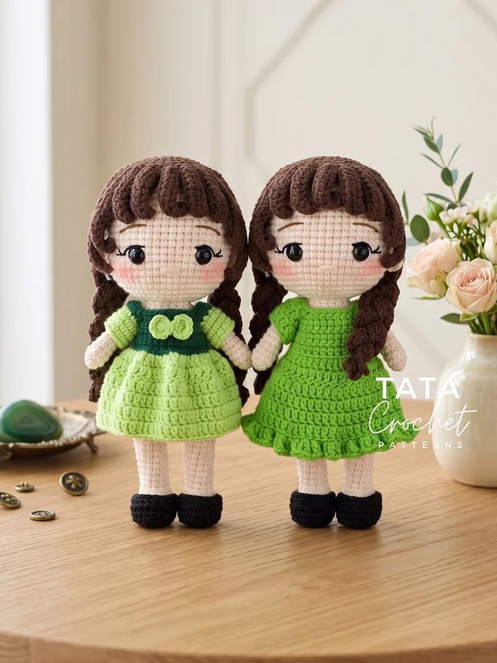 Chibi Doll Amigurumi Crochet Pattern - Bundle 2 | Digital Download PDF product image (2)