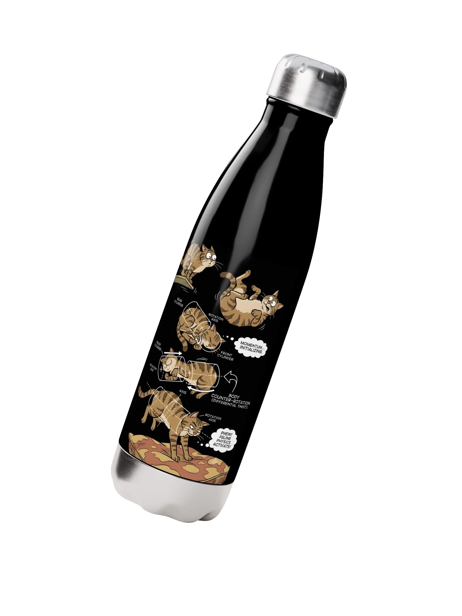 Feline Physics Cat Twist Water Bottle product image (2)