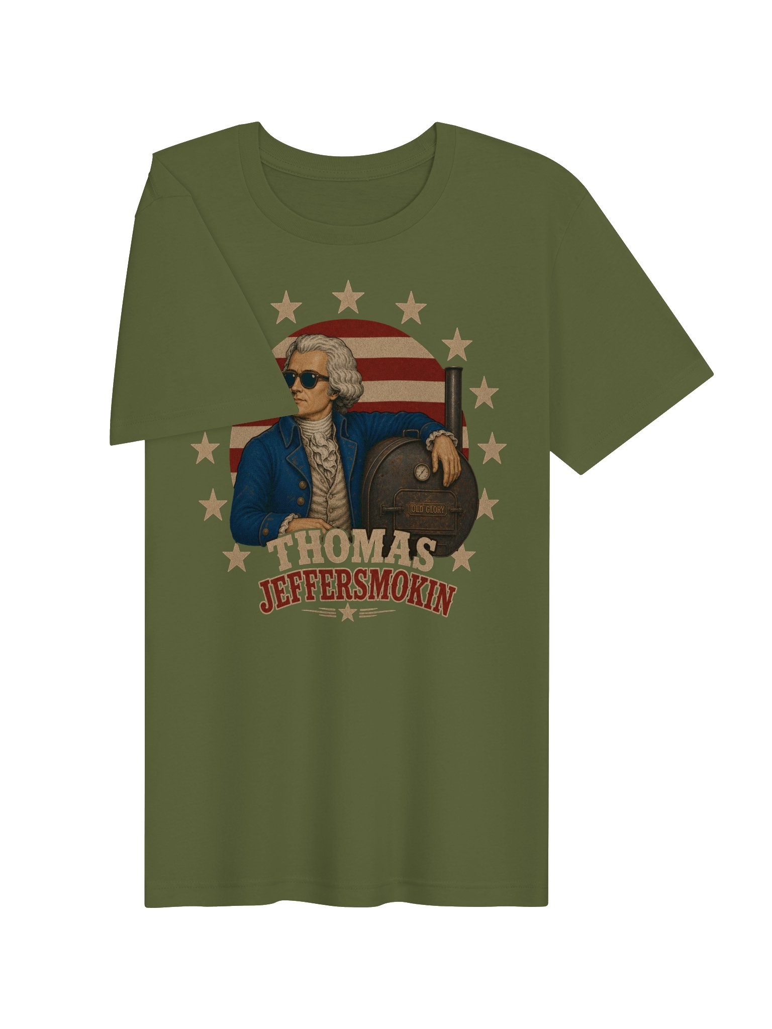 Thomas Jeffersmokin' T-Shirt | Grill Team 1776 Tee product image (23)