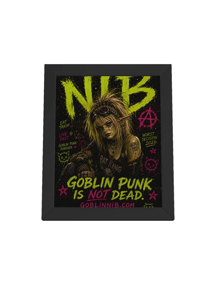 Goblin Punk Is Not Dead - Framed Poster product image (49)