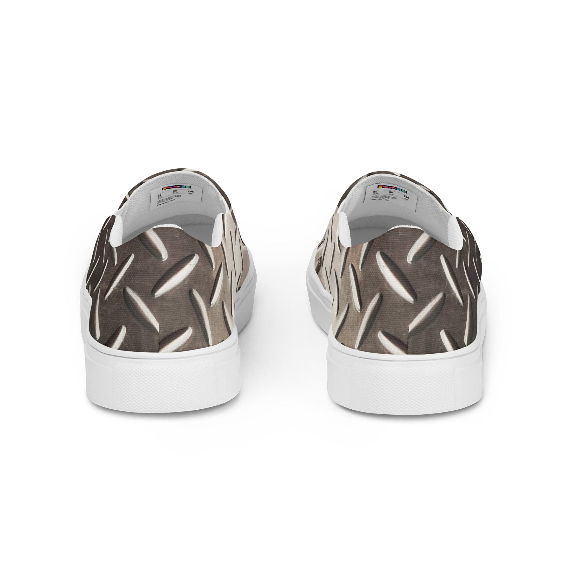 Industrial Chic Diamond Plate Slip-On Shoes product image (4)