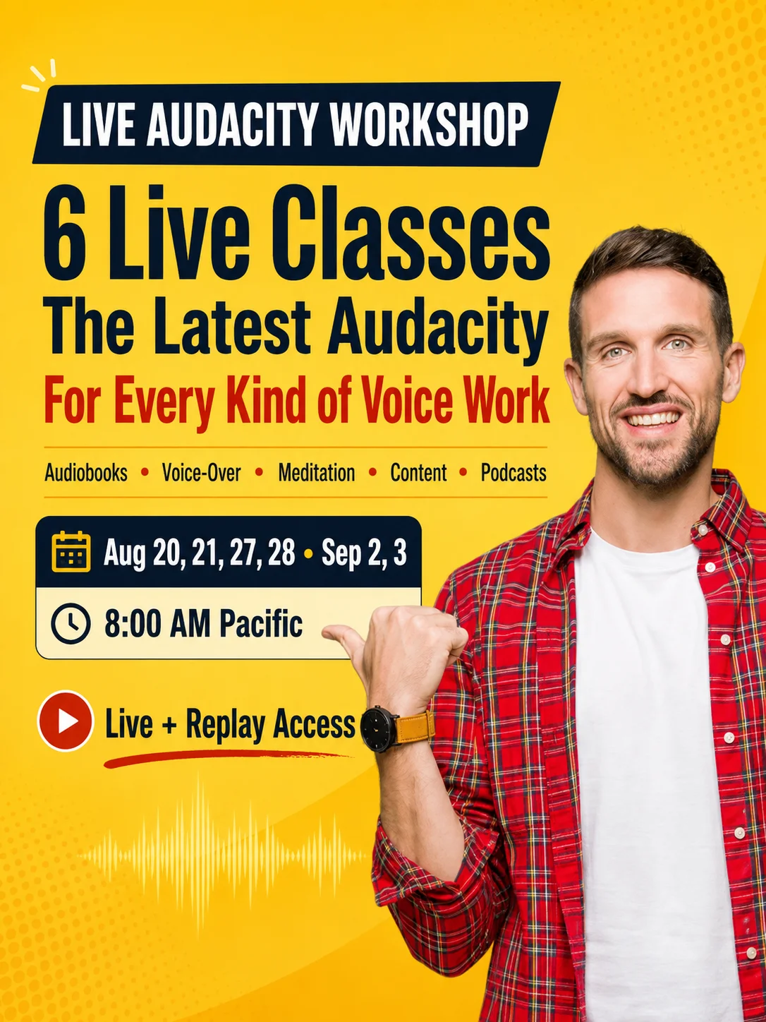 Audacity 3.7.8 Master Class — The Complete Voice Audio Workshop (Audiobook, Voice Over, Podcasts, Content Creation) product image (1)