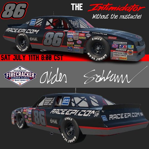 This Saturday July 11th I will be running in the Simperior Firecracker Summer Classic. You can tune in and watch at 8:00 CST ...