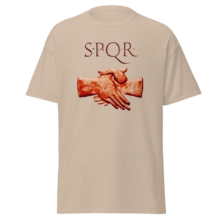 SPQR Handshake Authentic Roman Art from 1st to 3rd centuries AD, T-shirt product image (1)