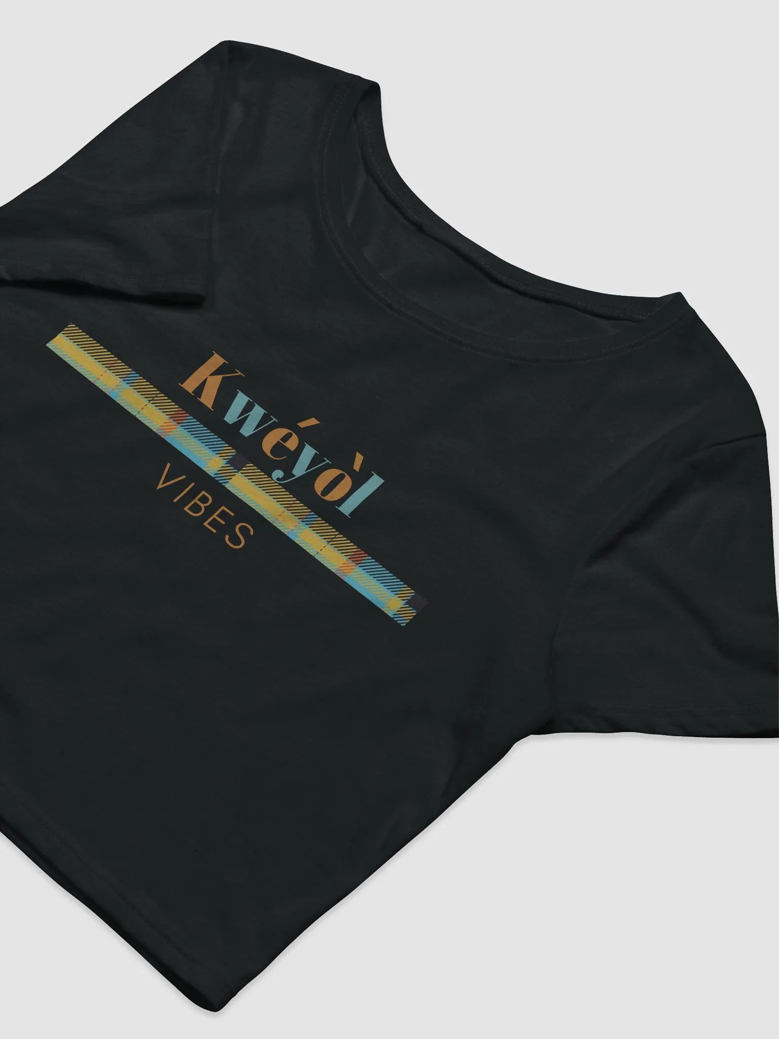 Kwéyòl Vibes Crop Tee product image (6)