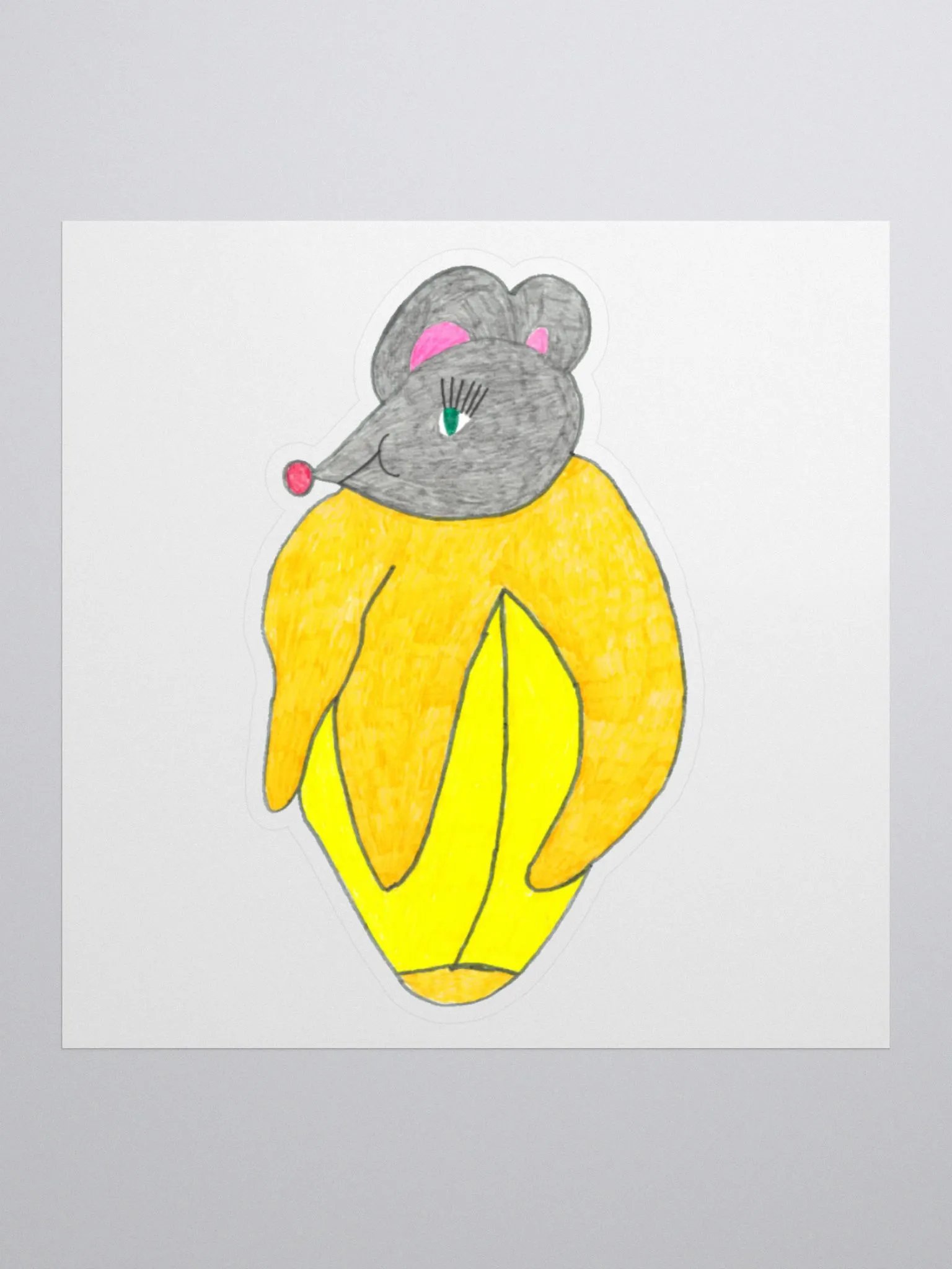 Banana mouse sticker product image (1)