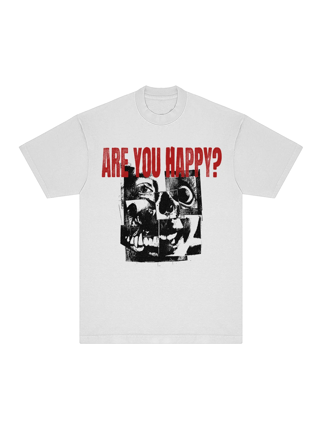 Are You Happy? White Tee product image (1)