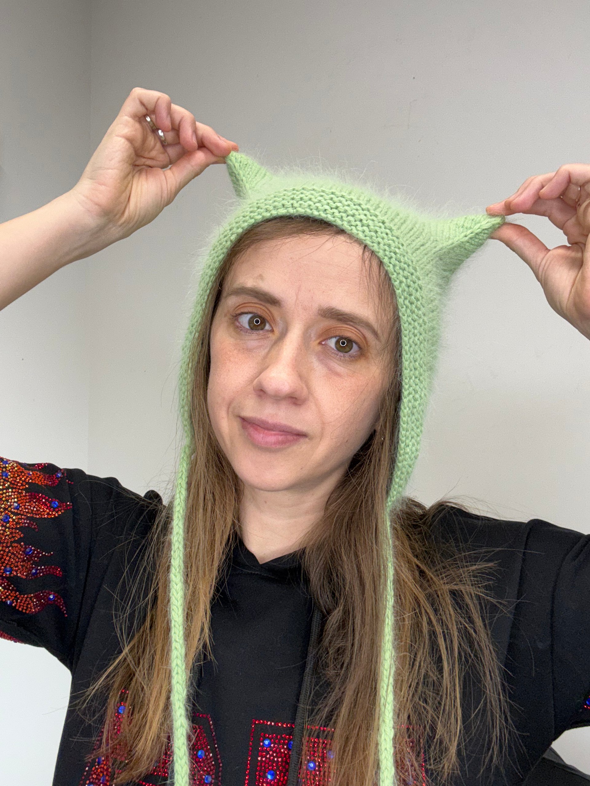 Knit Kitty Style Hat Pattern product image (7)