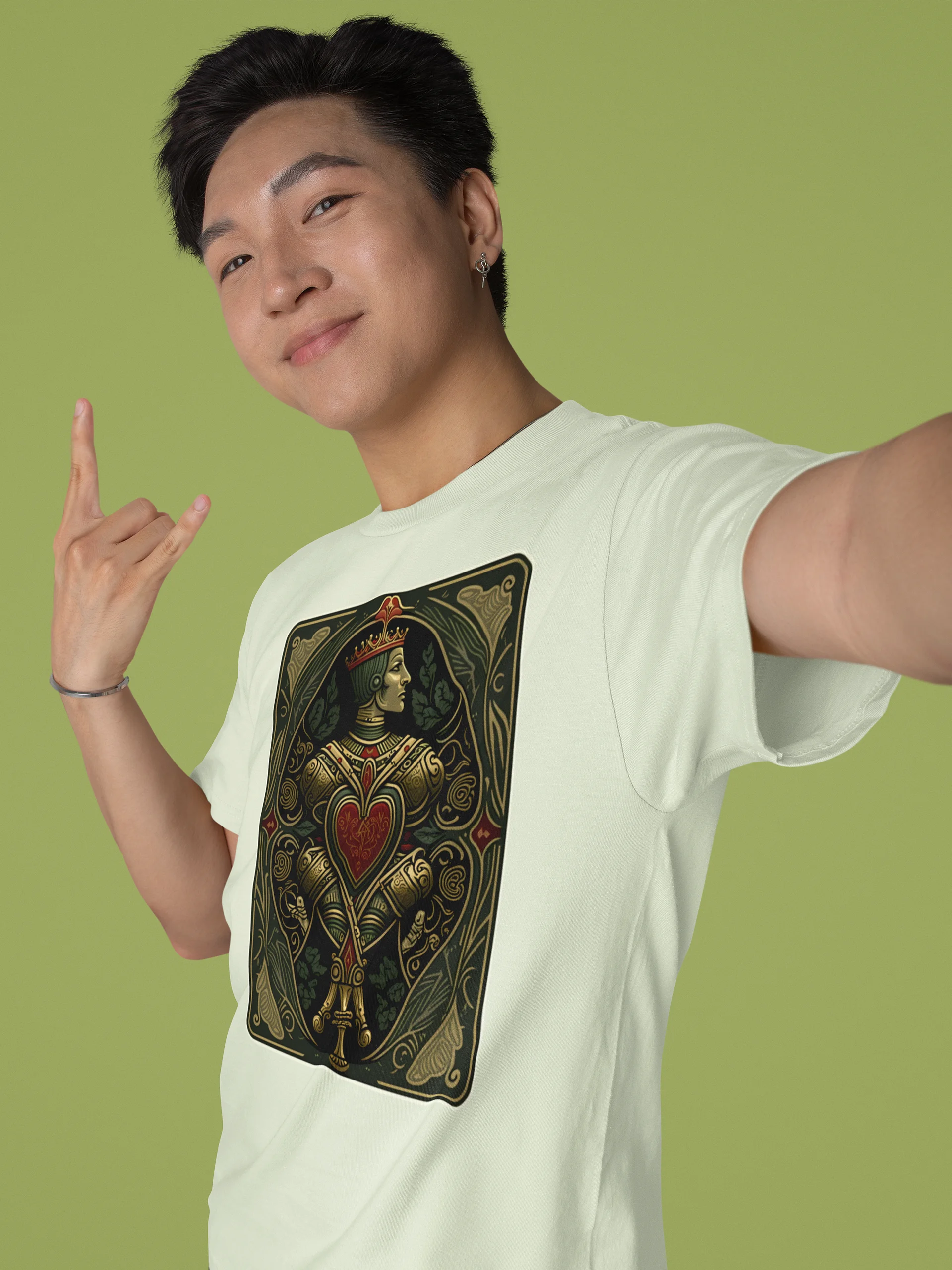 Regal Jack of Hearts Playing Card T-Shirt product image (2)